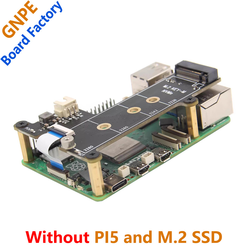 Raspberry Pi 5 PCIE M.2 NVMe P - đánh giá và giá Pi 5 Case