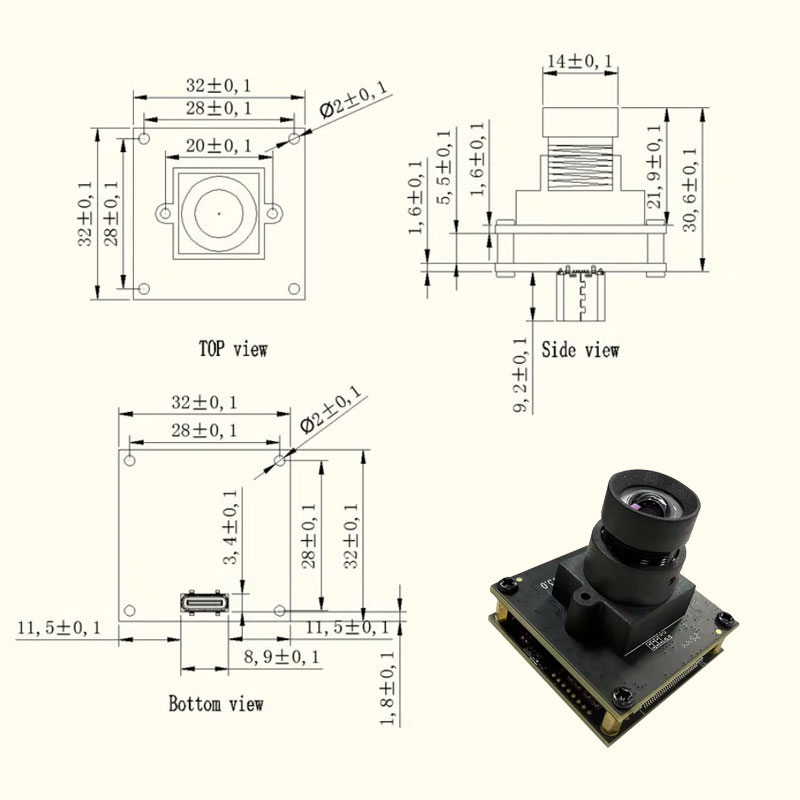 1/1.8 IMX678 4K 60FPS USB3.0 8 - đánh giá và giá Pi Camera Module
