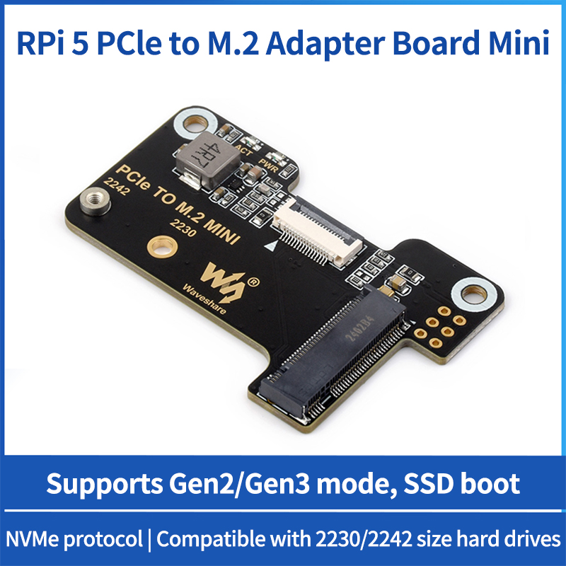 Raspberry Pi 5 PCIe To M.2 Min - đánh giá và giá Pi 5 Case