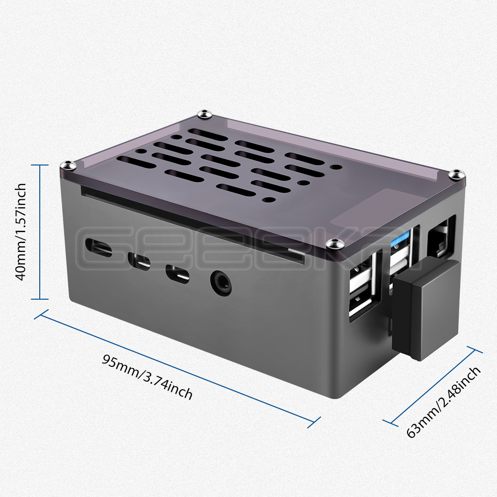 GeeekPi Nhôm Gạch Ốp Lưng Vỏ Đ - đánh giá và giá Pi 4 Case