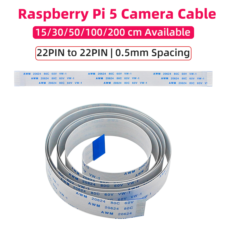 Raspberry Pi 5 Camera Cable 22 - đánh giá và giá Pi Camera Cable
